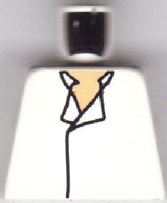 Torso SW Shirt Open Collar, No Vest, Light Nougat Pattern (Han Solo)