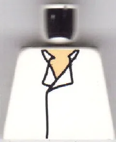 Torso SW Shirt Open Collar, No Vest, Light Nougat Pattern (Han Solo)