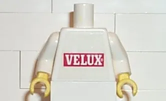 Torso Velux Pattern (Sticker) / White Arms / Yellow Hands