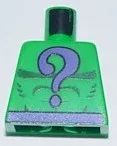 Torso Batman Dark Purple Question Mark and Belt Pattern