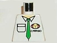 Torso Cargo Logo with Green Tie Pattern
