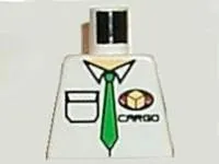 Torso Cargo Logo with Green Tie Pattern