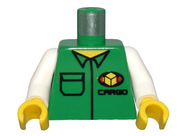 Torso Cargo Logo with Shirt Pattern / White Arms / Yellow Hands