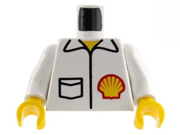 Torso Shell Logo on Jacket with Pocket Pattern / White Arms / Yellow Hands