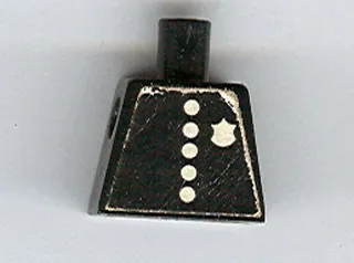 Torso Police with Badge and 5 Buttons Pattern (Sticker)