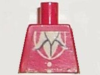 Torso Town Vest with 2 Buttons, White Shirt Collar Pattern (Sticker)