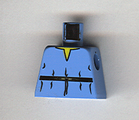 Torso SW V-Collar Shirt and High Tie Belt Pattern (Boba Fett Young)