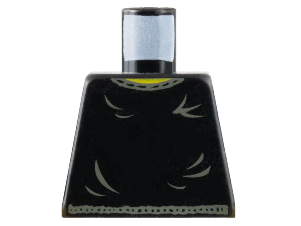 Torso Harry Potter Small Gray Collar and Belt, Gray Ripples Pattern