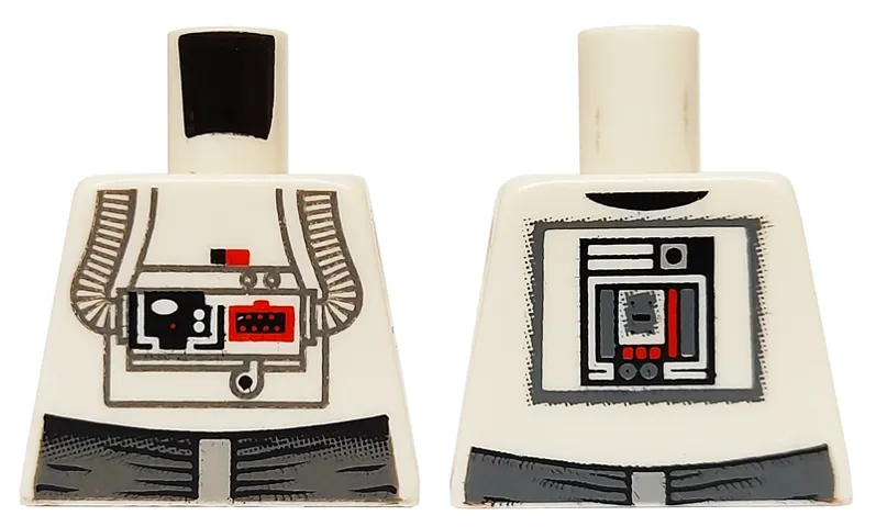 Torso SW AT-AT Driver Dark Bluish Gray Pattern