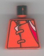 Torso Racers Jacket with Straps, Red & White Stripes Pattern