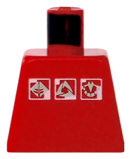 Torso Gravity Games with 3 White & Silver Logos Pattern