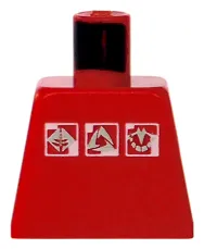 Torso Gravity Games with 3 White & Silver Logos Pattern
