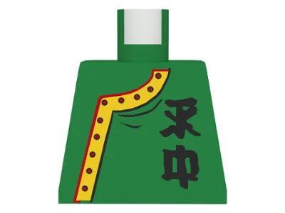 Torso Adventurers Orient Side-Buttoned Shirt with Chinese Characters Pattern
