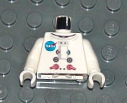 Torso Space Discovery, NASA Logo Pattern / White Arms / White Hands