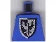 Torso Castle Black Falcon with Shield Bottom Pointed Pattern