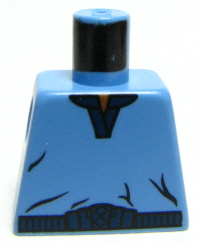 Torso SW V-Collar Shirt and Dark Blue Trim Pattern (Lando Calrissian)