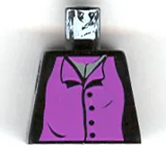 Torso Harry Potter Professor Snape 4 Black Buttons Pattern