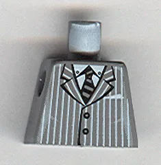Torso Suit Pinstripe Jacket and Striped Tie Pattern