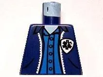 Torso Spider-Man Jacket with EMT Star of Life Logo and Button Down Shirt Pattern