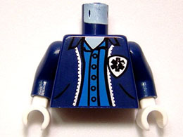 Torso Spider-Man Jacket with EMT Star of Life Logo and Button Down Shirt Pattern / Dark Blue Arms / White Hands