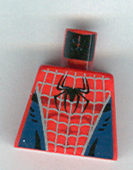 Torso Spider-Man Costume 3 Dark Blue Pattern