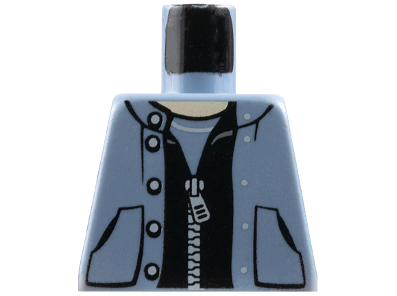 Torso Spider-Man Pocketed Snap Vest over Black Zippered Jacket Pattern