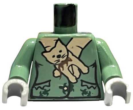 Torso Harry Potter Professor Snape Boggart Pattern / Sand Green Arms / Light Bluish Gray Hands