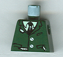 Torso Harry Potter Torn Suit with Buttons, Shirt and Tie Pattern