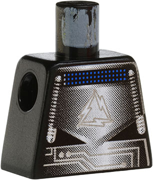 Torso Alpha Team Robot Gray/Silver/Black Shirt Pattern