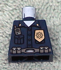 Torso Police Highway Patrol, Shirt with Badge and Radio Pattern