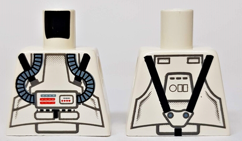 Torso SW Clone Pilot with Sand Blue Hoses, Black Straps Pattern