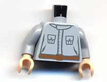 Torso SW Rebel Technician with Pockets and Belt Pattern / Light Bluish Gray Arms / Light Nougat Hands