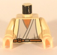 Torso SW Moisture Farmer (Owen Lars) Pattern / Tan Arms / Light Nougat Hands