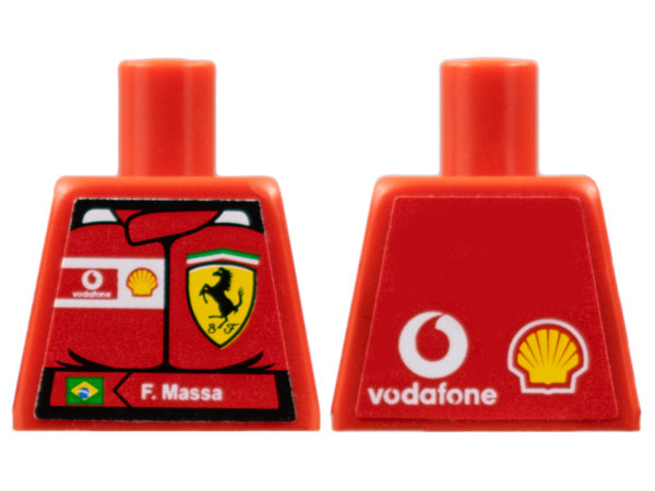 Torso Racers Ferrari Front, Vodafone Back (Stickers) with F. Massa Name Pattern