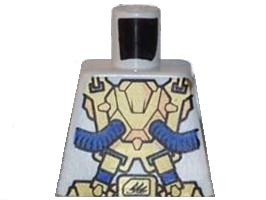 Torso Exo-Force Gold Panels with Black Edges with Violet Hoses Pattern