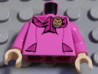 Torso Harry Potter Professor Umbridge Pattern / Dark Pink Arms / Light Nougat Hands
