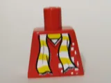 Torso Scarf Yellow Stripes Pattern (Sticker)
