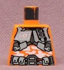 Torso Exo-Force Silver Body Armor over White Camouflage Pattern