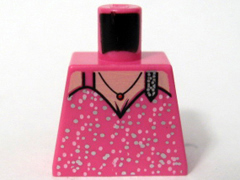 Torso Speed Racer Spaghetti Strap Top with Silver Flecks and Necklace Pattern