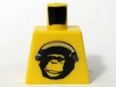 Torso Speed Racer Chimpanzee with Silver Headphones Pattern
