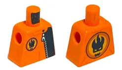 Torso Agents Villain with Zipper Pattern