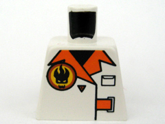 Torso Agents Villain Jacket with Orange Lapels and Buckle Pattern