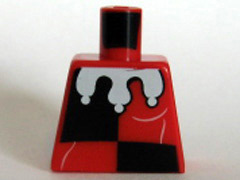 Torso Black Quarters, White Folds and Jester's Collar Rounded Pattern