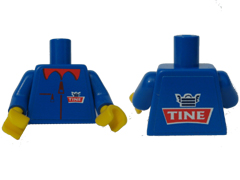 Torso Tine Logo Pattern (Stickers) / Blue Arms / Yellow Hands