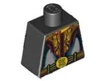 Torso Speed Racer Gold Snakeskin Collar and Belt with Two Snakes Pattern