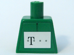 Torso German Telekom Green Pattern (Stickers)