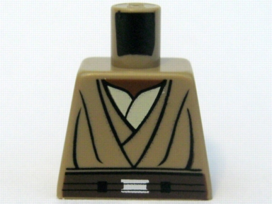 Torso SW Layered Shirt, Brown Belt Pattern (Mace Windu Clone Wars)