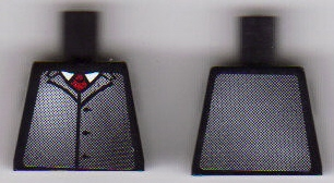 Torso Racers Ferrari Official, Suit Jacket with Red Tie Pattern (Stickers)