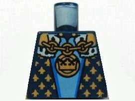 Torso Castle Fantasy Era with Gold Chain, Medallion and Gold Detail Pattern