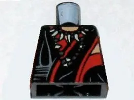 Torso Indiana Jones Robe with Red Trim and Ceremonial Necklace Pattern
